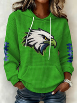 Women's Football Print Hoodie Sweatshirt