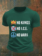 🔥Buy 3 Get 15% Off🔥Men's  No Kings Print T-Shirt