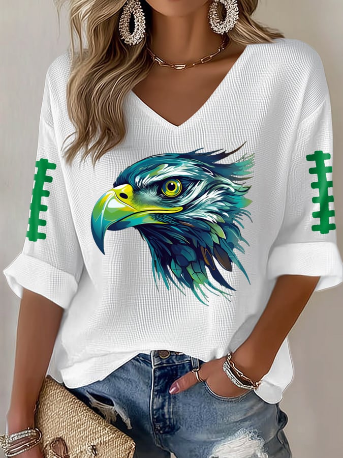 Women'S Casual Print Short-Sleeved T-Shirt