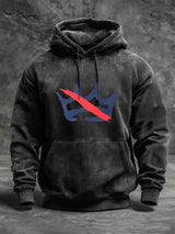 🔥Buy 3 Get 15% Off🔥Men's Vintage No Kings Crown Print Hoodie