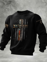 Men's Casual Christian Faith Printed Sweatshirt