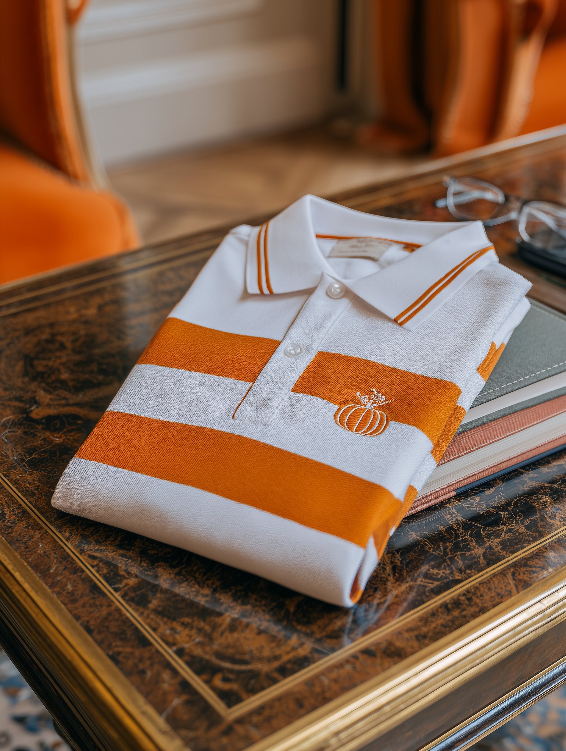 🔥Buy 3 Get 15% Off🔥Men's Offline Business Autumn Pumpkin Contrast Polo