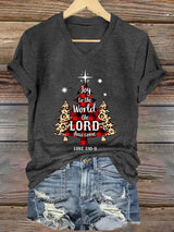Women'S Casual Christmas Print Short-Sleeved T-Shirt