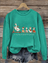Women's   Funny Goose Quote Inspired by the Bible Sweatshirt