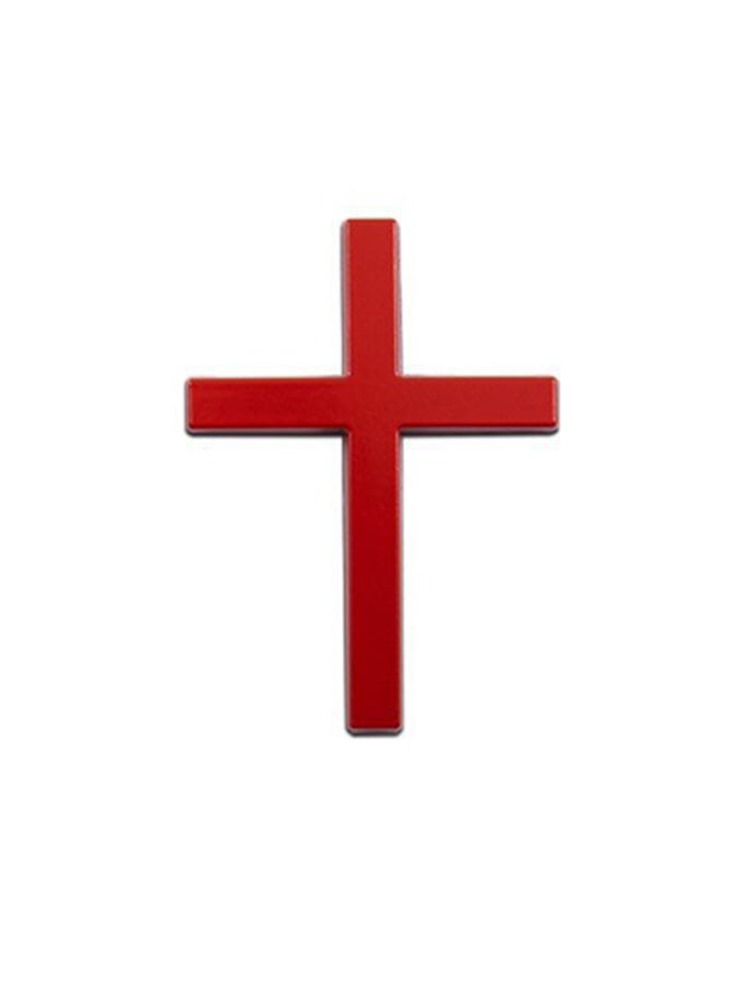 Car Metal Stickers 3d Three-Dimensional Cross Label Scratch Stickers Rear Stickers Personalized Body Decoration