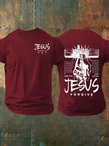 Men's   Jesus Loves You Chirtsian printing T-Shirt
