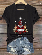 Women'S Casual Christmas Print Short-Sleeved T-Shirt