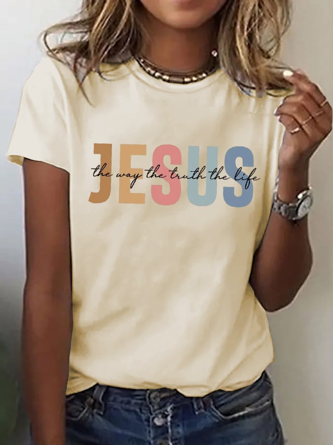 Women's Casual Jesus Truth T-shirt