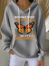🔥Buy 3 Get 15% Off🔥Women's Retro We Only Need One Monarch And It's A Butterfly Print Casual Sweatshirt
