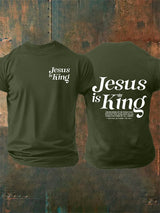 Men's  Jesus Is King Christian  T-Shirt