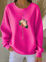 Women's Casual His Way Is Better Print Sweatshirt