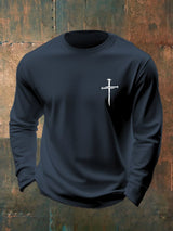 🔥Buy 3 Get 15% Off🔥Men's Casual Faith Long-Sleeved T-Shirt