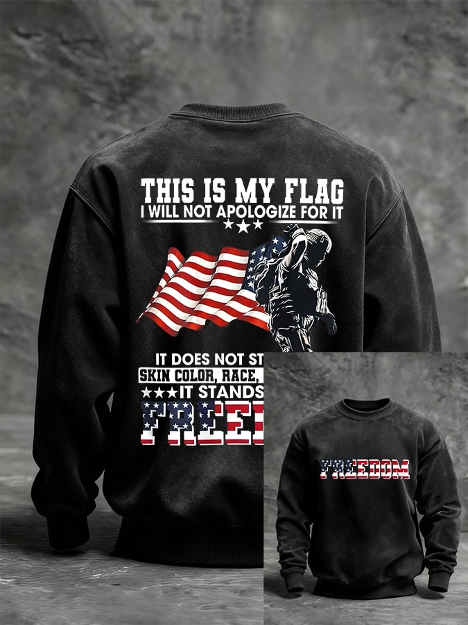 Men'S Casual Faith Print Sweatshirt