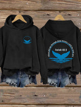 Women's When You Go Through Deep Waters,i will be with you34:2 Printed Hoodie