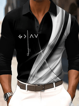 🔥Buy 3 Get 15% Off🔥Men's Faith Long Sleeve Polo Shirt