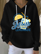 Women's Life Gave Me Some Lemons, But My Jesus Turned Them Into Lemonade Faith Print  Sweatshirts
