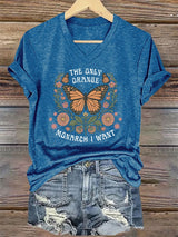 🔥Buy 3 Get 15% Off🔥Women's The Only Orange Monarch I Want Print T-shirt