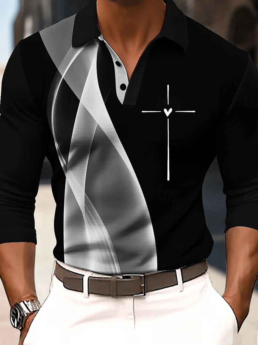 🔥Buy 3 Get 15% Off🔥Men's Love Cross Faith Print T-shirt