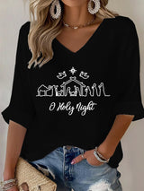 Women's Nativity Faith Print T-shirt