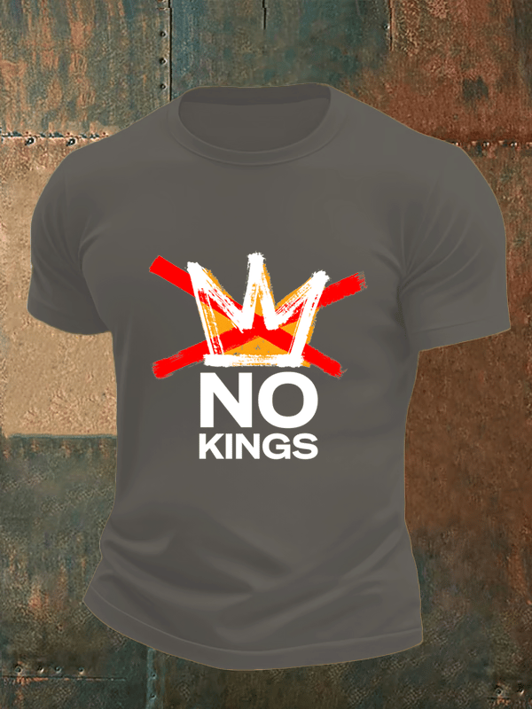 🔥Buy 3 Get 15% Off🔥Men's no kings in America print  T-Shirt