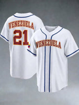 Men's Baseball Print  Shirt