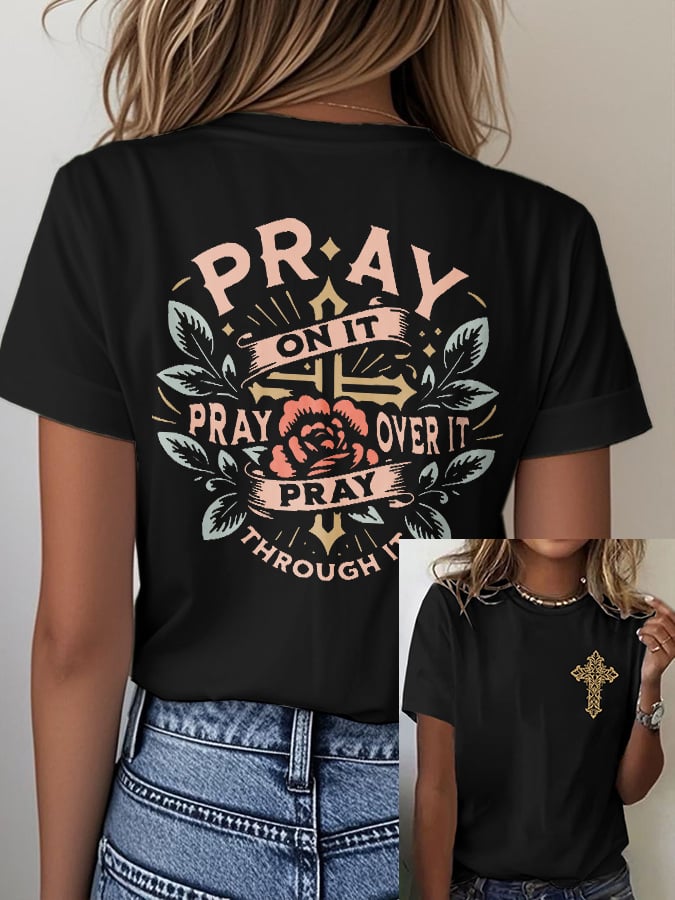 🔥Hot Sale Picks 🔥Women's Faith Print T-shirt