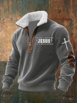 Men's Faith “IT'S NOT A RELIGION IT'S A RELATIONSHIP”Textured Sweatshirt