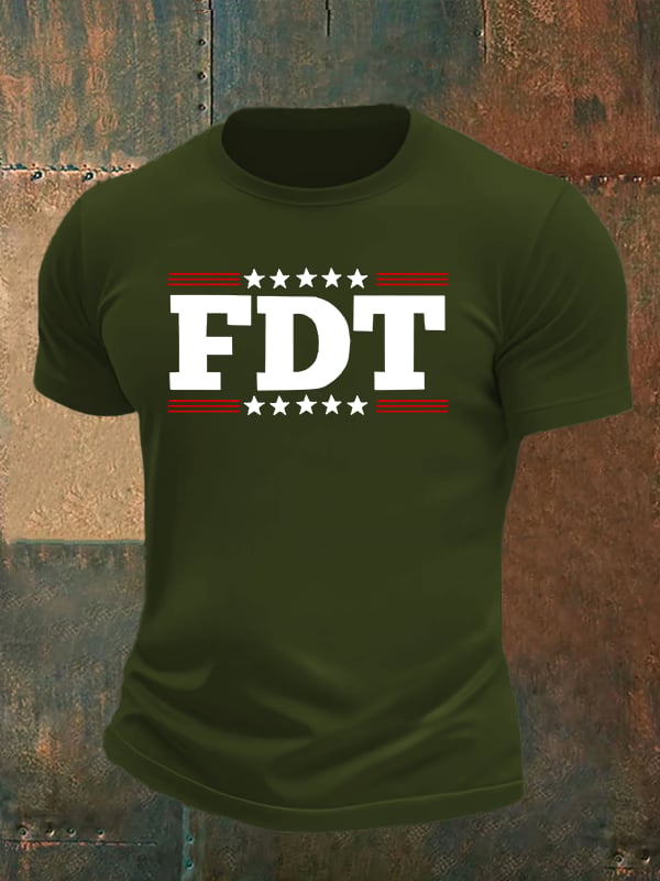 🔥Buy 3 Get 15% Off🔥Men's  FDT Print  T-Shirt