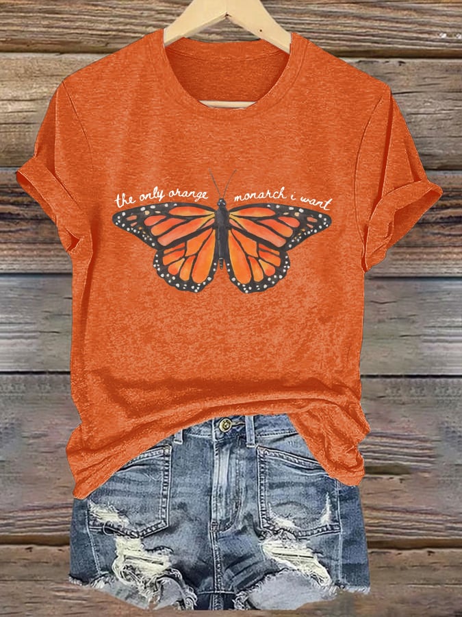 🔥Buy 3 Get 15% Off🔥Retro We Only Need One Monarch And It's A Butterfly Print T-Shirt