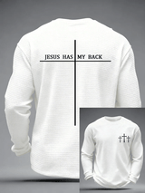 Men's Faith Printed Casual Long-Sleeved Top