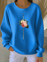 Women's Casual His Way Is Better Print Sweatshirt