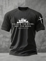 🔥Buy 3 Get 15% Off🔥Men's Faith Print Casual T-Shirt