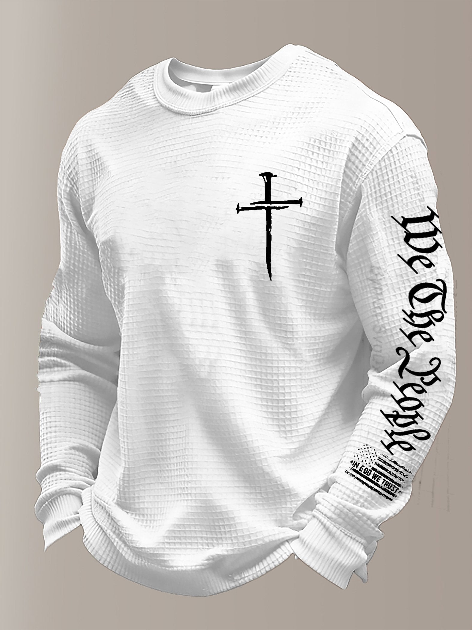 Men's faith Print Waffle T-Shirt