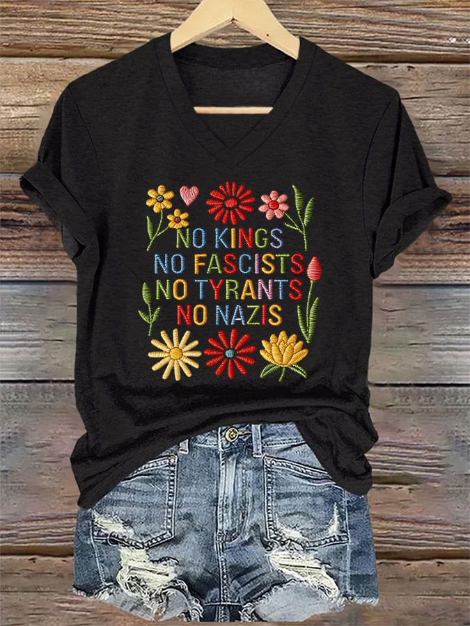 Women's Casual FDT Printed Short-Sleeve T-Shirt
