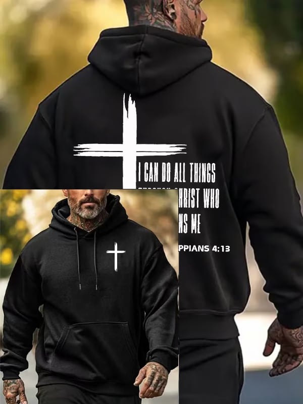 Men's Christian Faith Print Hoodie