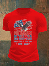 🔥Buy 3 Get 15% Off🔥Men's   No Kings USA Patriotic Tee ,250 Years of Democracy printed T-shirt