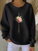 Women's Casual His Way Is Better Print Sweatshirt