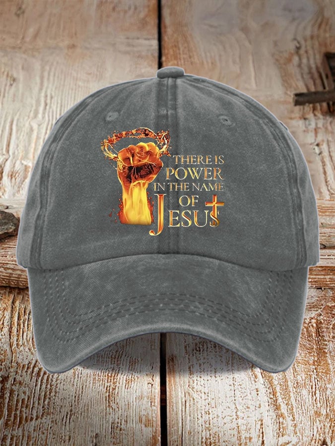 Unisex There's Power In The Name Of Jesus Baseball Cap