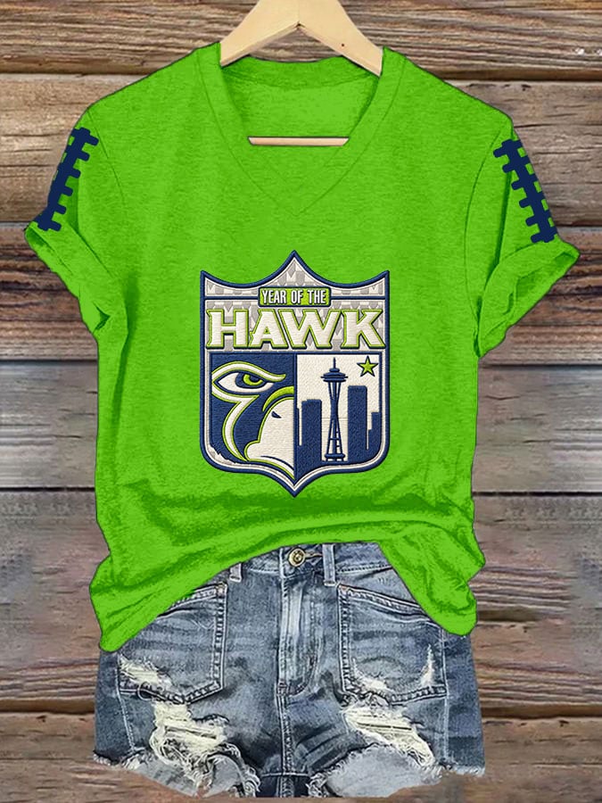 Women's Football Printed T-Shirt