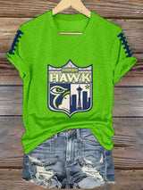 Women's Football Printed T-Shirt