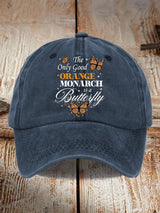 🔥Buy 3 Get 15% Off🔥Retro The Only Good Orange Monarch Is A Butterfly Print Baseball Cap