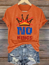 🔥Buy 3 Get 15% Off🔥Women's  NO KINGS Print T-Shirt