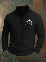 🔥Buy 3 Get 15% Off🔥Men's Casual Retro Checkered Jacquard Contrast Color Sweatshirt