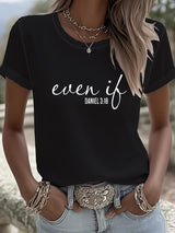 Women's Retro Even If Print T-Shirt