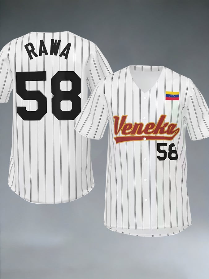 Men's Baseball Print  Shirt