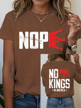 🔥Buy 3 Get 15% Off🔥Women's  No Kings In America T-Shirt
