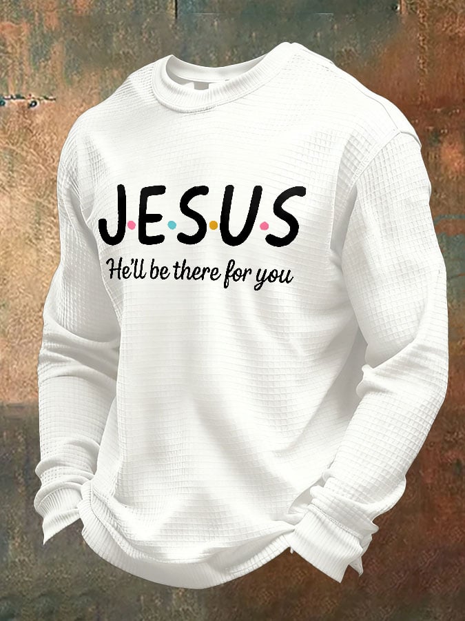 Men's Football Waffle Long Sleeve T-Shirt