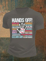 🔥Buy 3 Get 15% Off🔥Men's  HANDS OFF!  Print T-Shirt