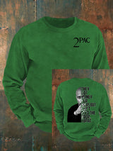🔥Buy 3 Get 15% Off🔥Men's 2Pac Rapper Print  Sweatshirt
