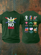 🔥Buy 3 Get 15% Off🔥Men's  No Kings Print T-Shirt